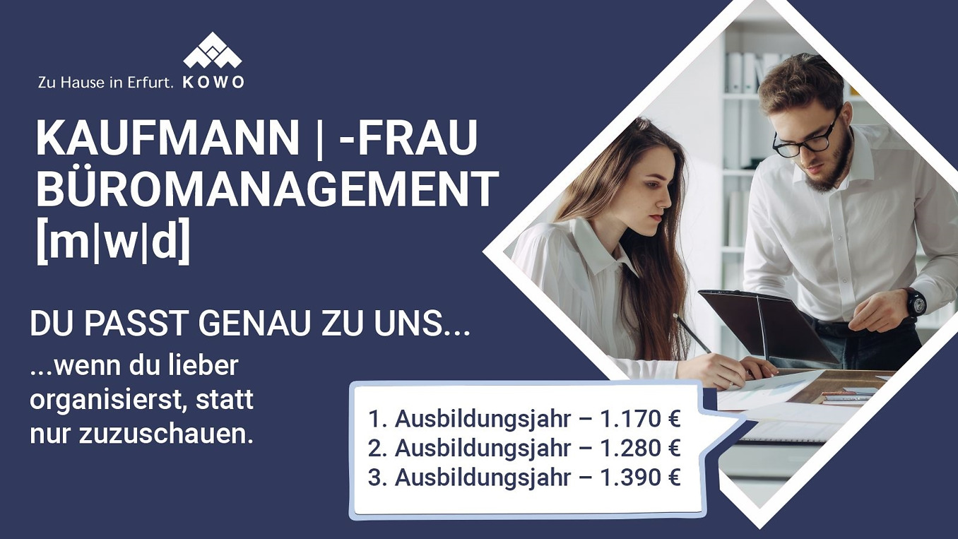 Freie Stelle KoWo-Kommunale Wohnungsgesellschaft mbH Erfurt