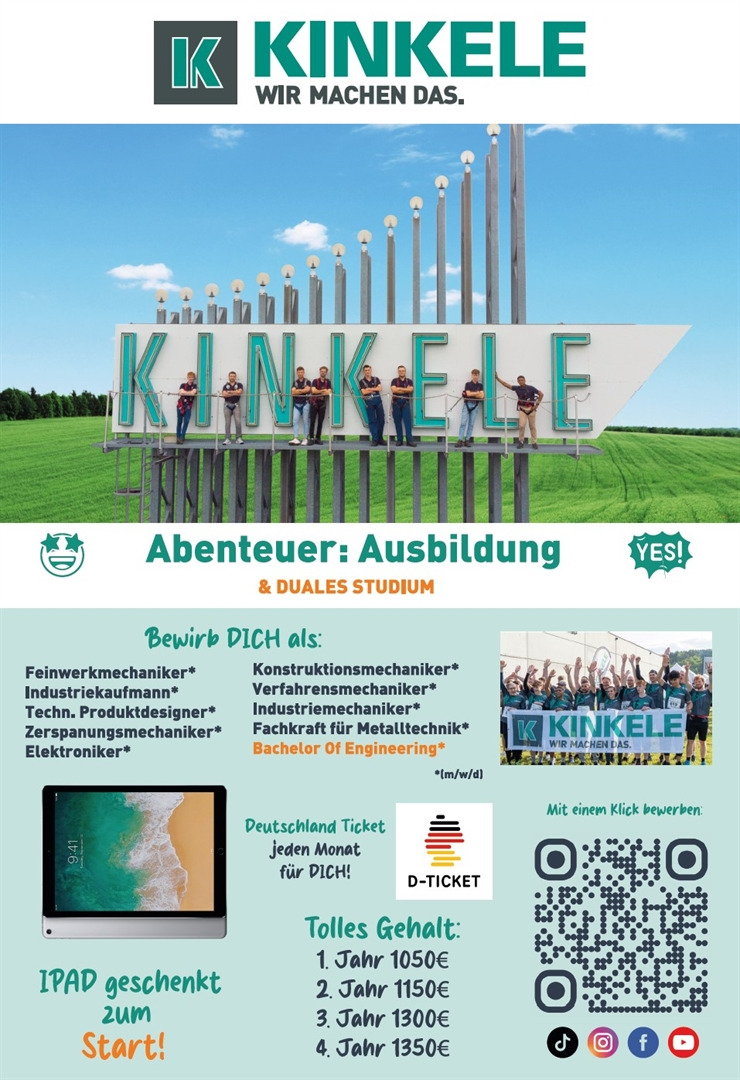 Freie Stelle KINKELE GmbH & Co. KG