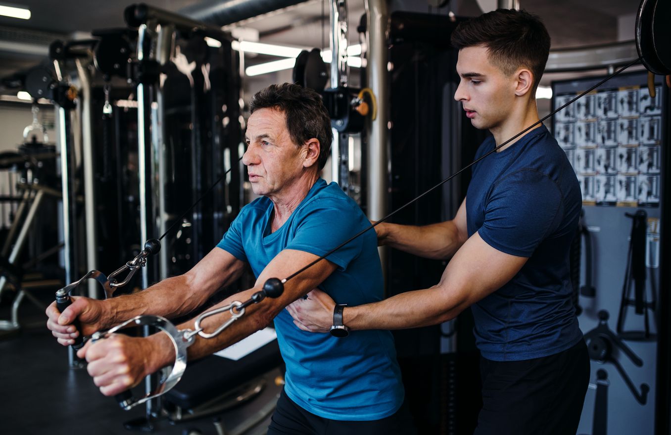 Personal Trainer bei der Arbeit