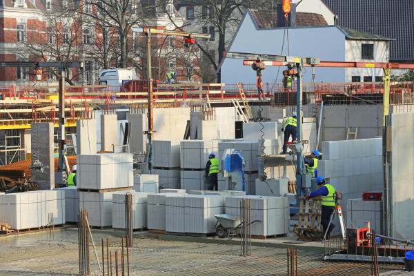 Arbeit auf der Baustelle Arbeit auf der Baustelle