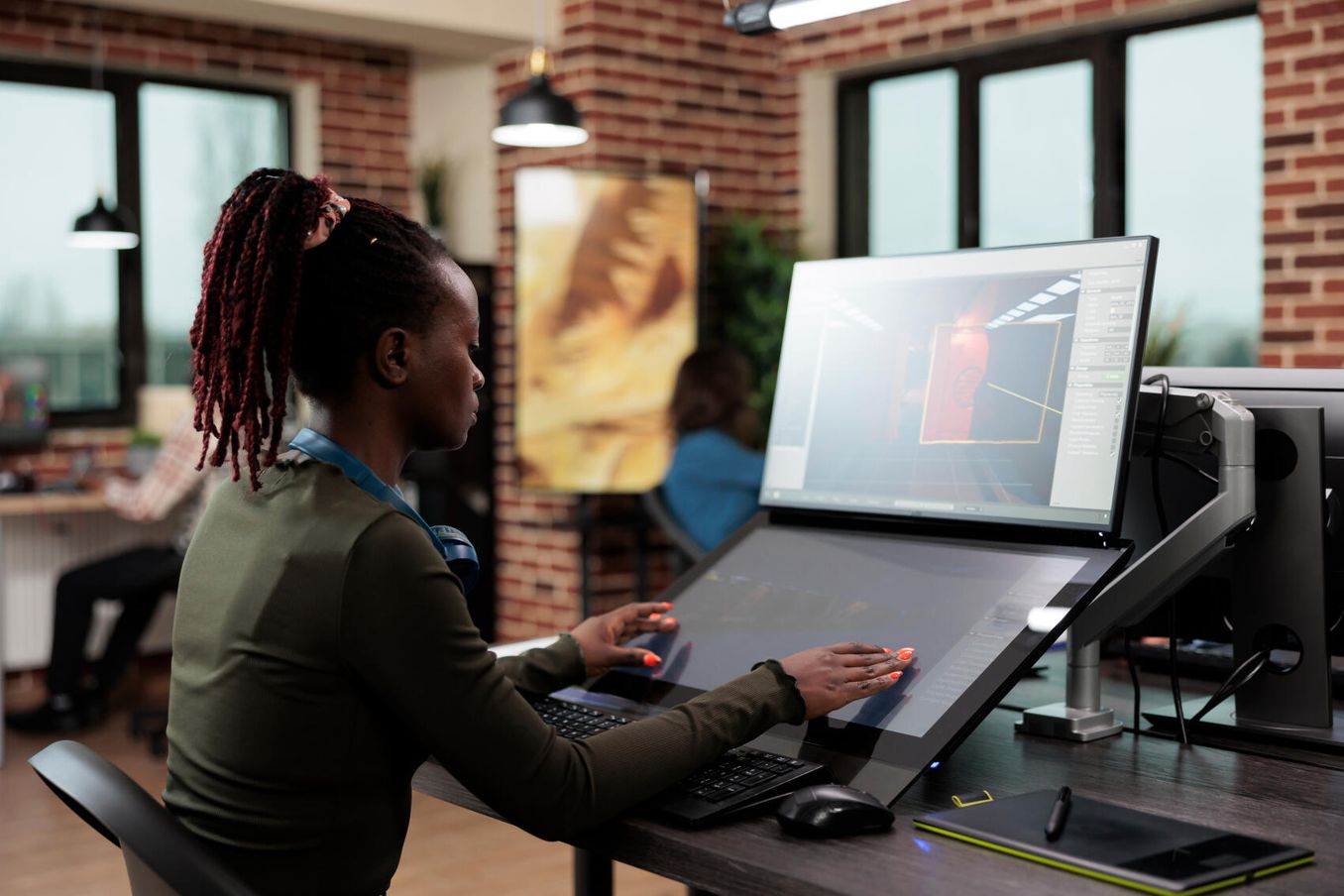 3D-Artist bei der Arbeit