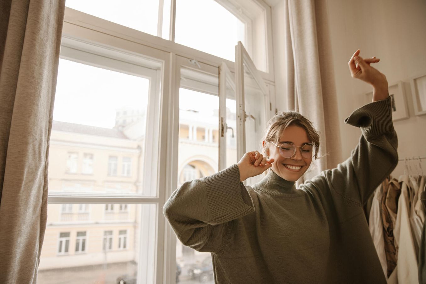 Semesterferien – Studierende freut sich