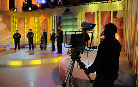 Kameramann bei der Arbeit Kameramann bei der Arbeit