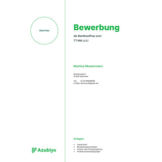 Deckblatt Bewerbung Muster 3 Deckblatt Bewerbung Muster 3