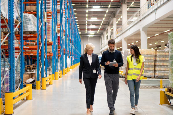 Arbeit in Lager- und Produktionshallen Arbeit in Lager- und Produktionshallen