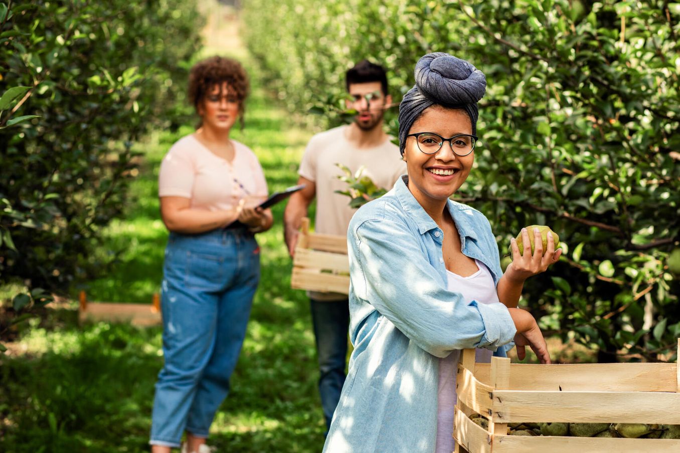 Work and Travel Gefaehrten arbeiten auf einer Farm in Neuseeland
