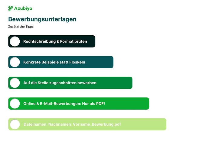 Bewerbungsunterlagen Grafik