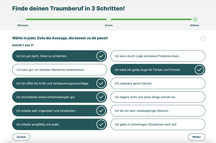 Berufswahltest: Kostenloser Berufstest mit Eignung | Azubiyo