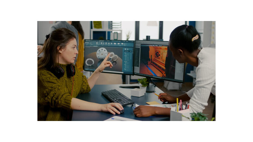 Game Design Studenten arbeiten an Projekt