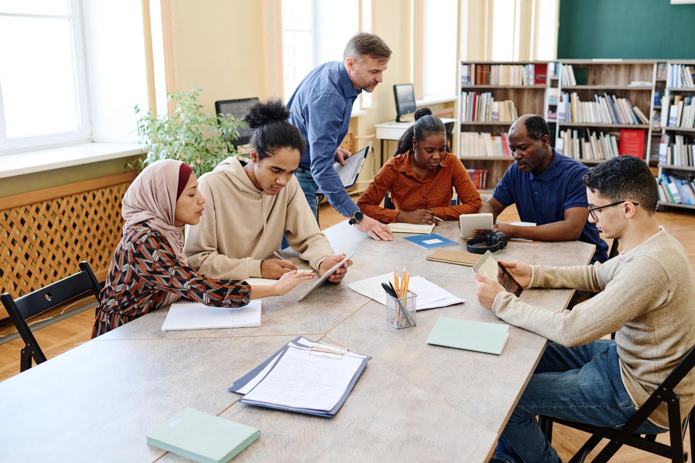 Internationale Gruppe macht Ausbildung auf Englisch