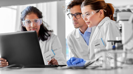 Studenten im Bioingenieurwesen Studium analysieren Daten Studenten im Bioingenieurwesen Studium analysieren Daten