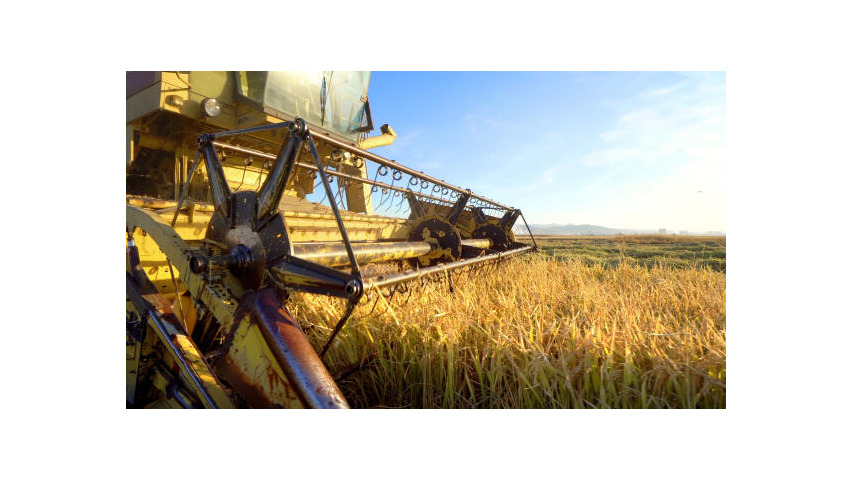 Fachkra¨fte fu¨r Agrarservice arbeiten mit landwirtschaftlichen Maschinen