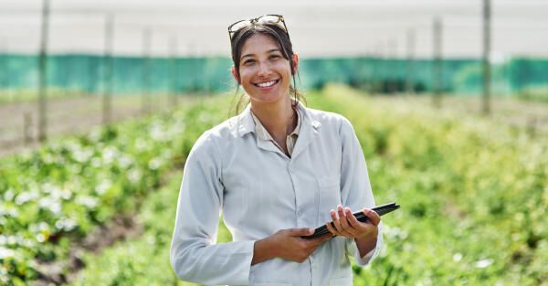 Precision Farming Studentin bei Praxispartner
