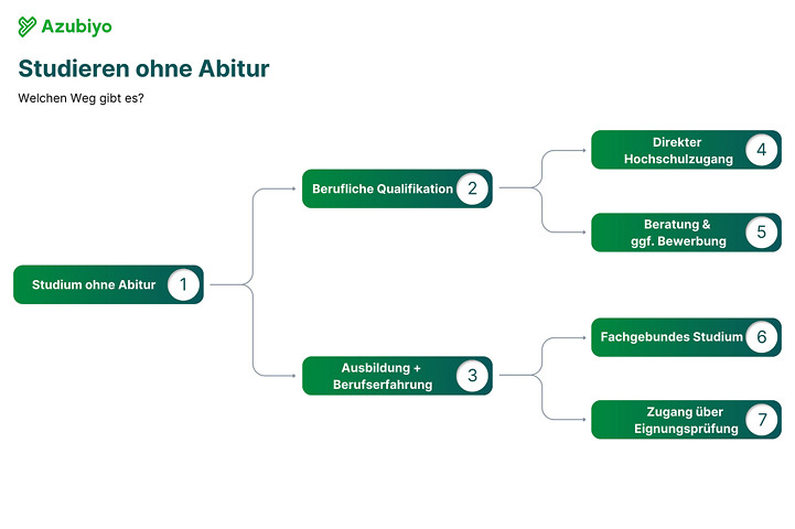 Studieren ohne Abitur Grafik