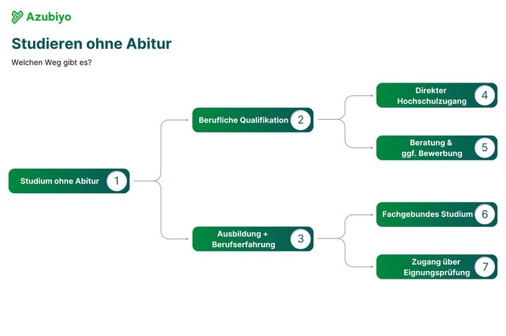 Studieren ohne Abitur Grafik