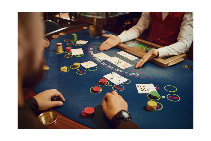 Croupier organisiert Spiel