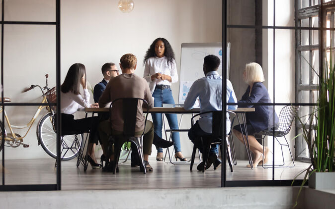 Ergebnisorientierung Ergebnisorientierung in einem Meeting