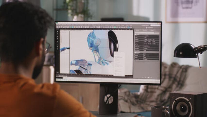 3D-Artist entwirft Modell