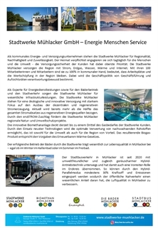 Die Stadtwerke Mühlacker GmbH