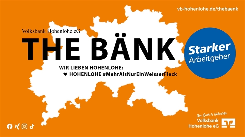 Volksbank Hohenlohe eG: Wir sind ein starker Arbeitgeber in Deiner Region