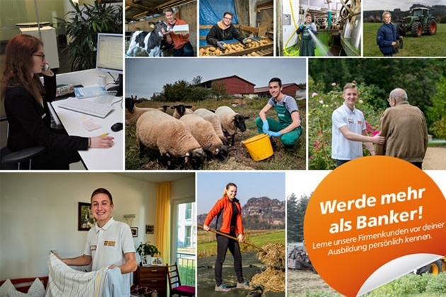 Volksbank Pirna eG: Unsere Auszubildenden im Einsatz.