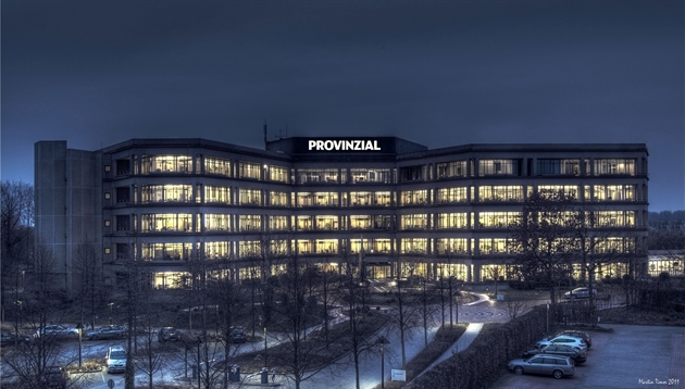 Provinzial Holding AG: Provinzial bei Nacht