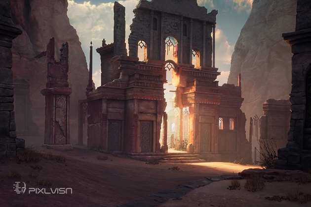 PIXL VISN media arts academy: Projekt "Desert Gate" von Rene Völker