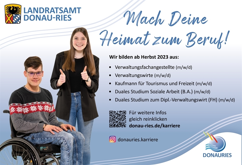 Landratsamt Donau-Ries: Ausbildungsberufe - Herbst 2023