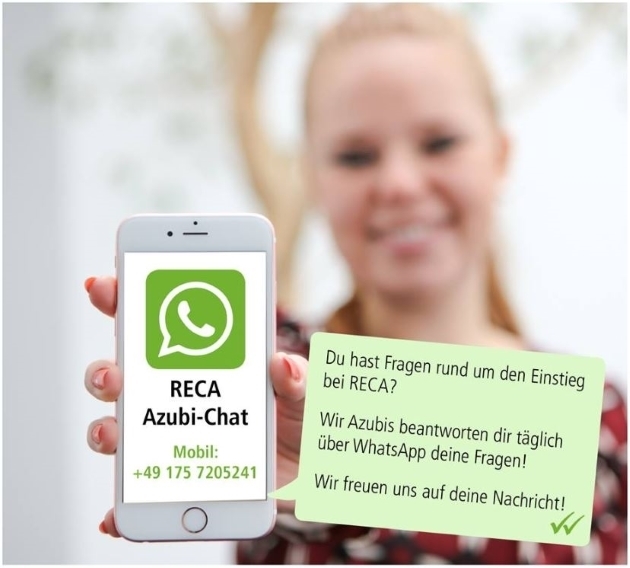 RECA NORM GmbH: RECA Azubi-Chat - RECA Azubis sind für eure Fragen da!