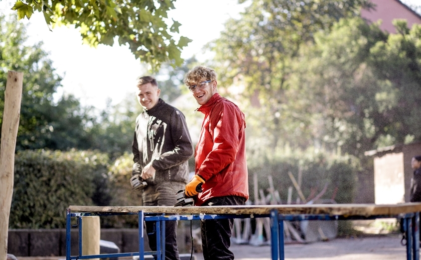 Sparkasse Essen: Spielplatzbau 2022 Sparkasse Essen: Spielplatzbau 2022