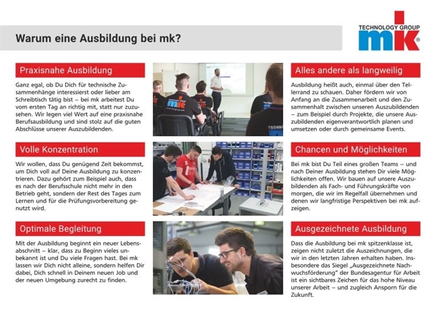 Maschinenbau Kitz GmbH Stammhaus der mk Technology Group: Warum eine Ausbildung bei mk?