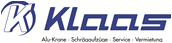 Klaas Alu-Kranbau GmbH Logo
